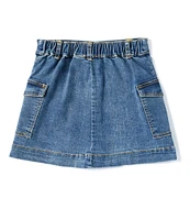 Copper Key Big Girl 7-16 Button Front Mini Skirt