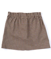 Copper Key Big Girls 7-16 Button Front Gingham Skirt