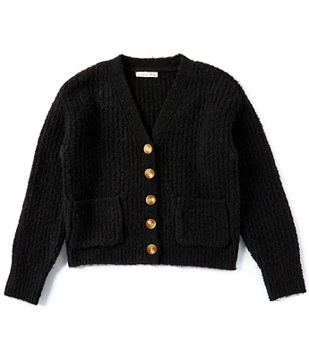Copper Key Big Girl 7-16 Cable Knit Cardigan