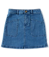 Copper Key Big Girls 7-16 Denim Cargo Skirt