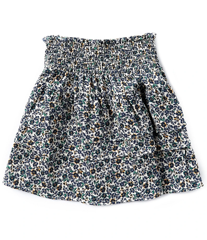 Copper Key Big Girls 7-16 Floral Tiered Skirt