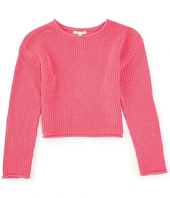 Copper Key Big Girls 7-16 Jersey Roll Neck Sweater