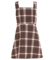 Copper Key Big Girl 7-16 Plaid Pinafore Dress