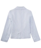 Copper Key Big Girl 7-16 Stripe Notch Collar Long Sleeve Blazer