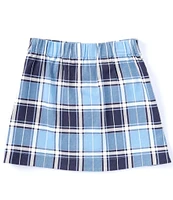 Copper Key Big Girls 7-16 Button Front Plaid Skirt