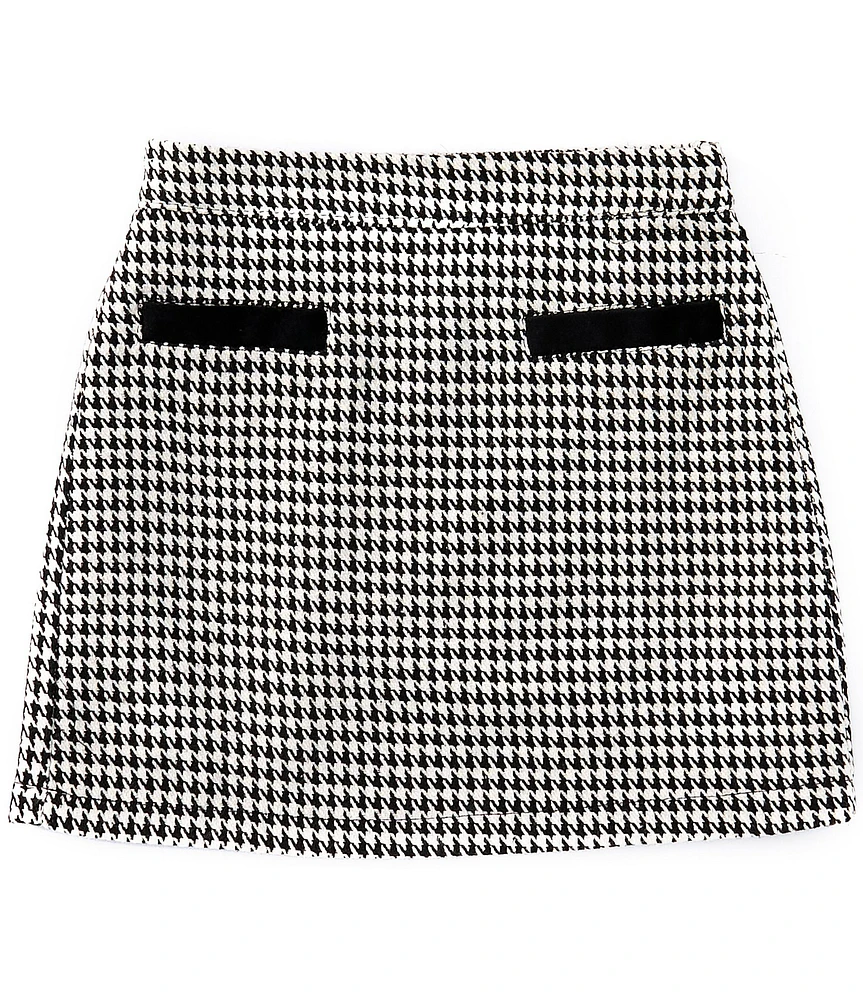 Copper Key Big Girls 7-16 Claudia Houndstooth Skirt