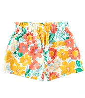 Copper Key Big Girls Floral Printed Paper Bag Shorts