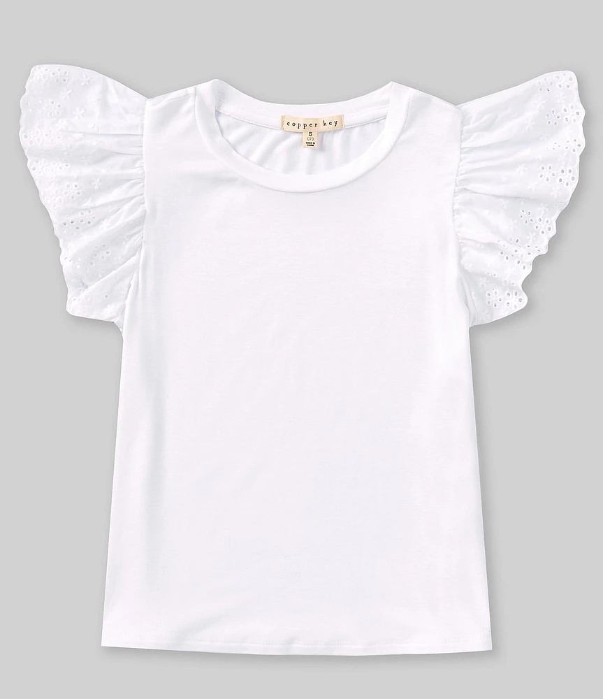 Copper Key Big Girls 7-16 Flutter Sleeve T-Shirt