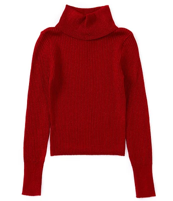 Copper Key Big Girls 7-16 Lurex Turtle Neck Top