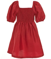 Copper Key Big Girls 7-16 Margo Taffeta Puff Sleeve Dress