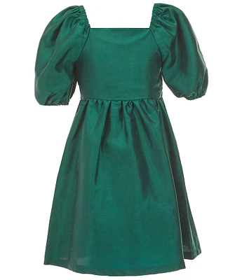 Copper Key Big Girls 7-16 Margo Taffeta Puff Sleeve Dress