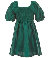 Copper Key Big Girls 7-16 Margo Taffeta Puff Sleeve Dress