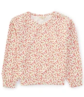 Copper Key Big Girls 7-16 Micro Floral Lounge Life Sweatshirt