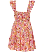 Copper Key Big Girls 7-16 Tropical Floral Printed Dress