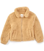 Copper Key Big Girls 7-16 Oversized Fleece Bomber Jacket