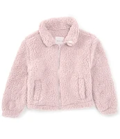 Copper Key Big Girls 7-16 Oversized Fleece Bomber Jacket