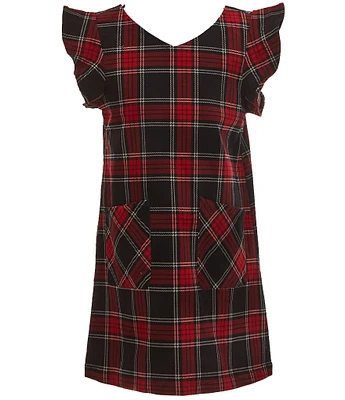 Copper Key Big Girls 7-16 Plaid Pinafore Dress