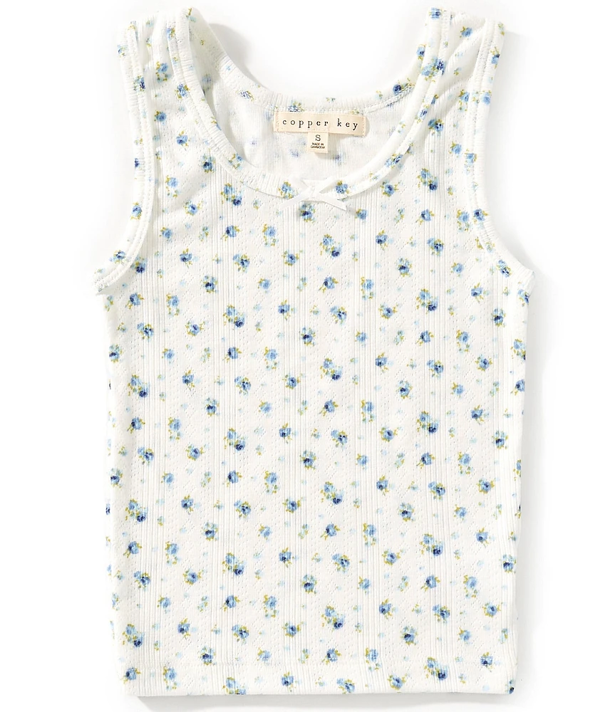 Copper Key Big Girls Pointelle Tank Top