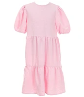 Copper Key Big Girls 7-16 Puff Sleeve Shift Dress