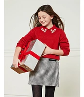 Copper Key Big Girls 7-16 Relaxed Pearl Collar Sweater