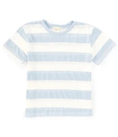 Copper Key Big Girls 7-16 Short Sleeve Big Stripe Relaxed Boxy T-Shirt