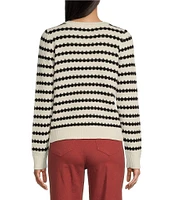 Copper Key Black & White Stripe Sweater