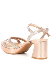 Copper Key Celebrate Rhinestone Platform Dress Sandals