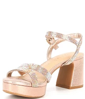 Copper Key Celebrate Rhinestone Platform Dress Sandals