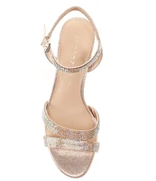 Copper Key Celebrate Rhinestone Platform Dress Sandals