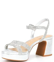 Copper Key Celebrate Rhinestone Platform Dress Sandals