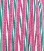 Copper Key Coordinating Stripe Print Wrap Skort