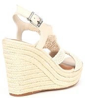 Copper Key Dreamcatcher Macrame Espadrille Platform Wedges