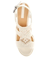 Copper Key Dreamcatcher Macrame Espadrille Platform Wedges