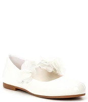 Copper Key Girls' Chiffon Patent Floral Flats (Infant)