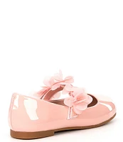 Copper Key Girls' Chiffon Patent Floral Flats (Infant)