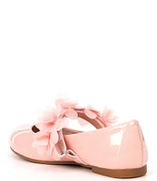 Copper Key Girls' Chiffon Patent Floral Flats (Infant)