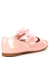 Copper Key Girls' Blossom Chiffon Patent Floral Flats (Youth)