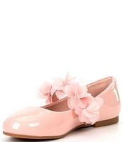 Copper Key Girls' Blossom Chiffon Patent Floral Flats (Youth)