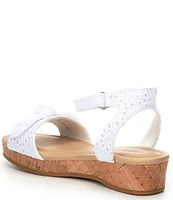 Copper Key Girls' Dearisst Eyelet Bow Platform Wedges (Toddler)