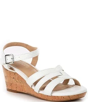 Copper Key Girls' Ella Cork Wedge Sandals (Toddler)