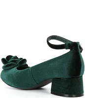 Copper Key Girls' Emerald Velvet Dress Heels (Toddler)