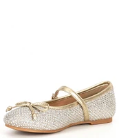 Copper Key Girls' Mia Glitter Mary Jane Ballet Falts (Toddler)