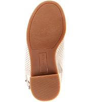 Copper Key Girls' Paisley Perforated Suede Dress Sandals (Toddler)