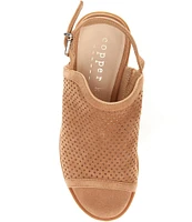 Copper Key Girls' Paisley Perforated Suede Dress Sandals (Youth)