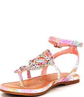 Copper Key Girls' Rhinestone Butterfly Sandal (Infant)