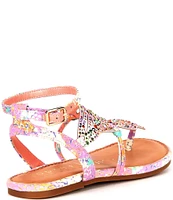 Copper Key Girls' Rhinestone Butterfly Sandal (Youth)