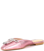 Copper Key Glimmer Rhinestone Bow Mules