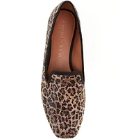 Copper Key Glitz Leopard Print Rhinestone Loafers