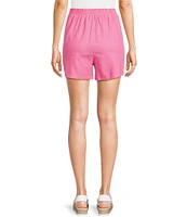 Copper Key Coordinating High Rise Pleated Smocked Pull-On Shorts