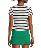 Copper Key Knit Striped Baby T-Shirt